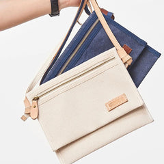 Mens Canvas Slim Cool Messenger Bag Side Bag Canvas Shoulder Bag for Men