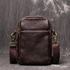 Mens Brown Leather Mini Messenger Bag Black Men's Phone Side Bag Mini Phone Bag Courier Bag For Men