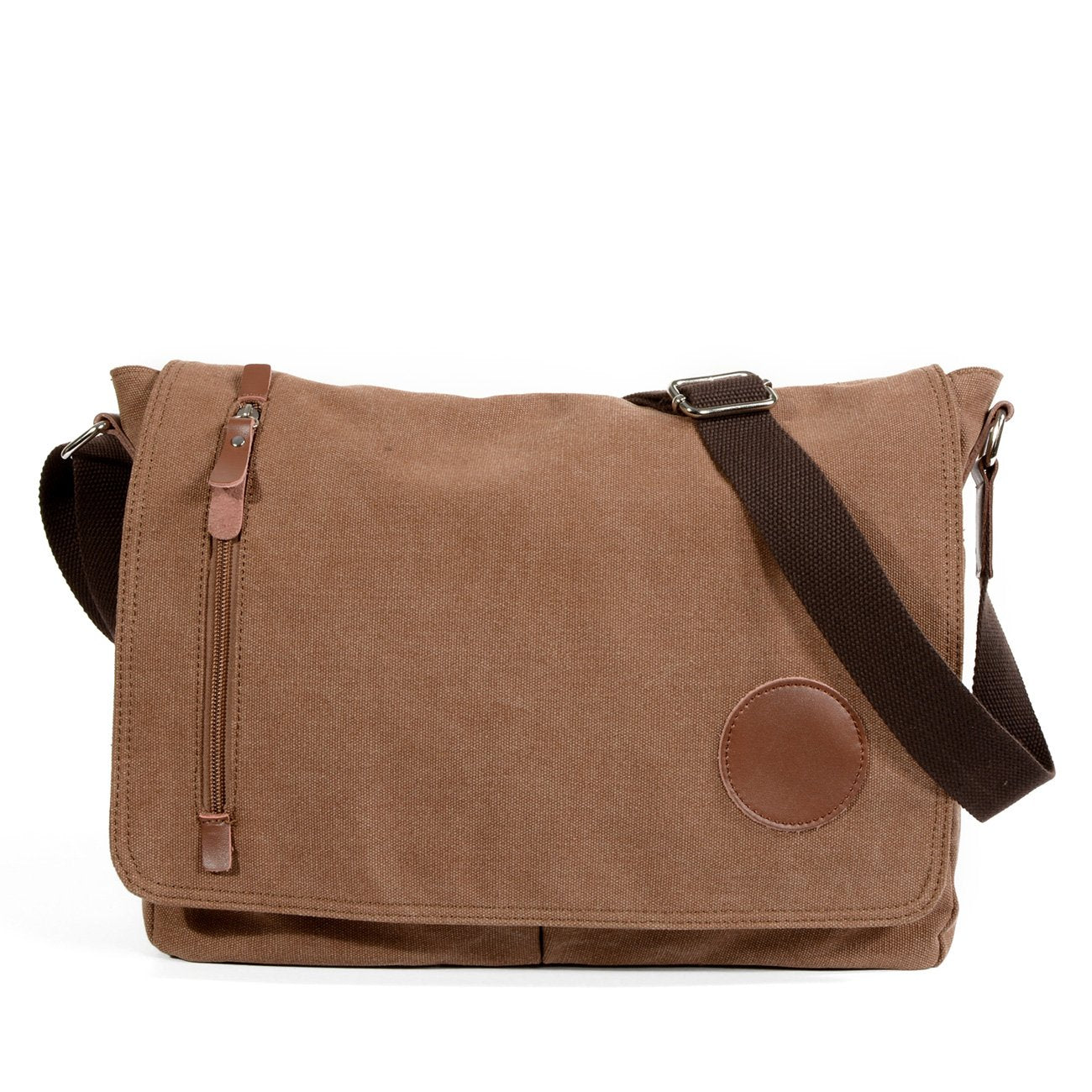 Cool Casual Canvas Womens Mens Side Bag 14'' Shoulder Bag Khaki Messenger Bag For Men - imessengerbags