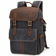 CANVAS WATERPROOF MENS CANON CAMERA BACKPACK LARGE NIKON CAMERA BAG DSLR CAMERA BAG FOR MEN - imessengerbags