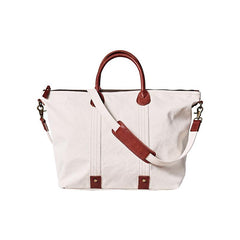 Cool Canvas Leather Mens Tote Bag 15'' Messenger Bags Handbag Canvas Tote Shoulder Bag for Men Women - imessengerbags