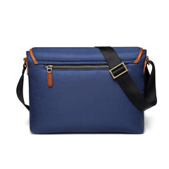 Blue Nylon Leather Mens Casual Side Bag Small Messenger Bags Casual Courier Bags for Men