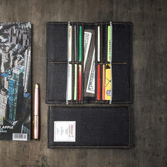 Cool Denim Mens Long Wallet Bifold Jean SLim Long Wallets For Men - imessengerbags