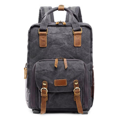 Green LARGE CANVAS WATERPROOF 15'' MENS DSLR CAMERA BAG CANON CAMERA BACKPACK NIKON CAMERA BAG FOR Women - imessengerbags