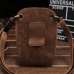 Cool Leather Mens Hairstylist Tool case barber pouch scissors case Belt Pouch