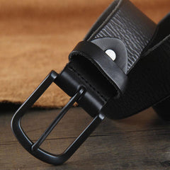 Genuine Leather Punk Rock Biker Trucker Mens Belt Men Black Coffee Belt for Men