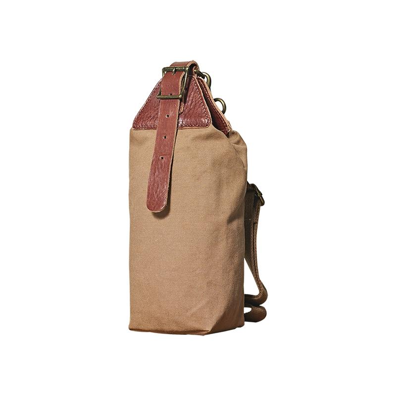 Cool Canvas Leather Mens Sling Pack Chest Bag Canvas Sling Backpack Sling Bag For Men