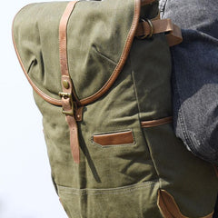 Canvas Mens Cool Backpack Bag Sling Bag Large Travel Bag Hiking Bag for Men