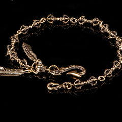 Brass biker trucker Tibetan Keychain wallet Chain for chain wallet biker wallet trucker wallet - imessengerbags