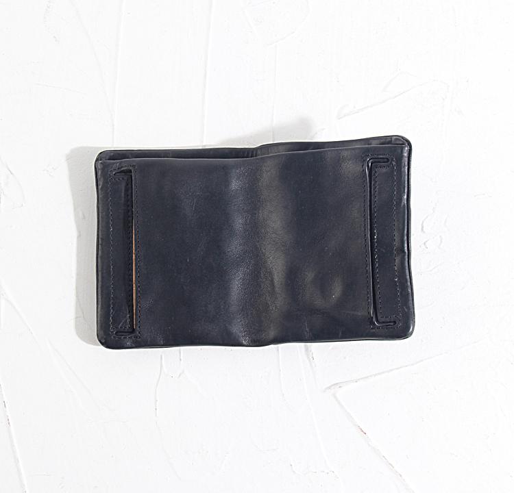 Handmade Leather Mens Cool Black billfold Wallets Small Wallet Men Bifold Wallets Front Pocket Wallet for Men - imessengerbags