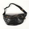 Black Cool Leather Men Fanny Pack Waist Bag Hip Pack Chest Bag Belt Bag Bumbag for Men - imessengerbags