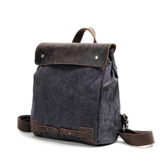 Cool Canvas Leather Mens Womens White Small College Computer Backpack Green Travel Backpack for Men - imessengerbags