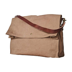 Canvas Mens 14 inches Side Bags Canvas Satchel Messenger Bags Canvas Travel Courier Bag for Men - imessengerbags