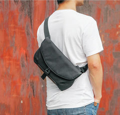 Cool Oxford Cloth PVC Men's Sling Bag Chest Bag One Shoulder Backpack For Men