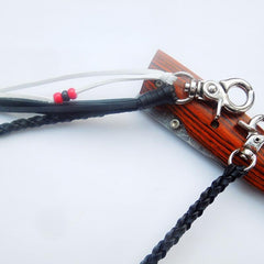 Leather Braided Biker Trucker Wallet Chain for Chain Wallet Biker Wallet Trucker Wallet - imessengerbags