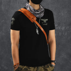 Canvas Leather Mens Womens Army Green Saddle Side Bag Messenger Bag Small Shoulder Bag For Men - imessengerbags