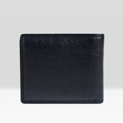 Genuine Leather Mens Cool billfold Leather Wallet Men Small Zipper Wallets for Men - imessengerbags