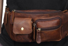 Leather Belt Bag Mens Fanny Back Waist Bag Fanny Bags For Men