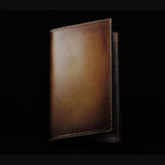 Handmade Leather Tooled Diablo Mens Long Wallet Cool Leather Wallet Clutch Wallet for Men - imessengerbags