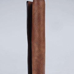 Handmade Leather Mens Cool Long Leather Wallet Trifold Clutch Wallet for Men - imessengerbags