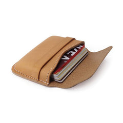 Leather Mens Card Wallets Front Pocket Wallets Cool Small Change Wallets for Men