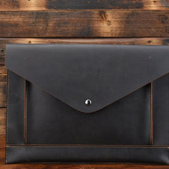 BLACK and BROWN MENS LEATHER SLIM CLUTCH PURSE BAG CLUTCH BAG FOR MEN - imessengerbags