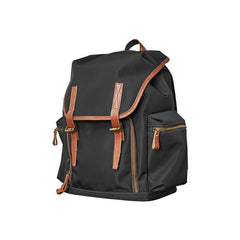 Fashion Black Nylon Leather Mens Backpack Nylon Travel Backpack Green Nylon School Backpack for Men