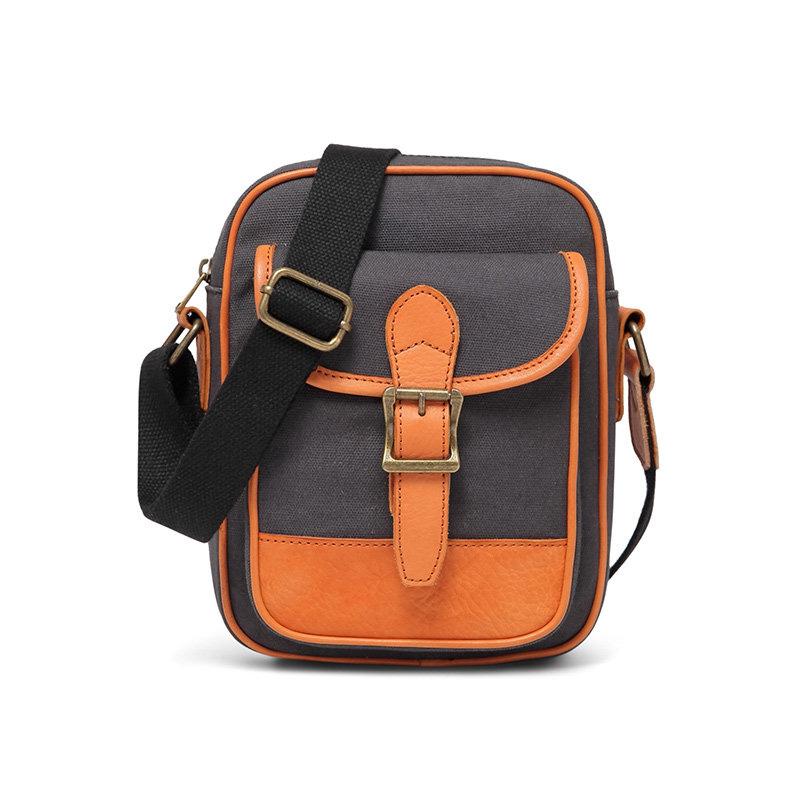 Casual Navy Blue Canvas MENS Vertical SIDE BAG COURIER BAG Vertical MESSENGER BAG FOR MEN