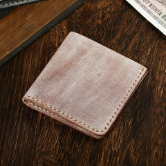 Simple SLim  Handmade Cool Mens Black billfold Wallet Blue Card Wallet Brown Wallet For Men