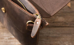 Vintage Leather Small Mens Cool Messenger Bags Small Shoulder Bag for Men