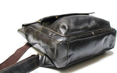 Cool Brown Mens Leather Backpack Travel Backpack School Backpacks for men - imessengerbags