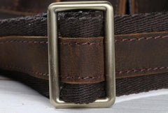Vintage Coffee Leather Mens Briefcases Work Bag Laptop Bag Business Bag for Men - imessengerbags