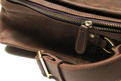 Vintage Leather Mens Large Travel Bags Handbags Shoulder Bags for men