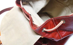 Cool Handmade Leather Mens Backpack Travel Backpacks Laptop Backpack for men - imessengerbags