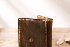 Leather Mens Card Holder Slim Front Pocket Wallets Card Wallet for Men - imessengerbags