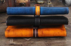 Handmade Leather Mens Cool Wallet Long Leather Wallet Phone Wallet for Men - imessengerbags