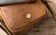 Cool Leather Small Mens Messenger Bags Shoulder Bags for Men