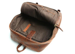 Cool Leather Mens Backpack Travel Backpack Vintage Laptop Backpack for men