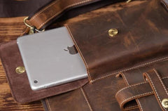 Cool Leather Mens Shoulder Bag Messenger Bag Chest Bag for men - imessengerbags