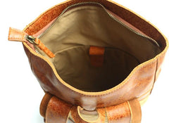 Cool Leather Mens Backpack Travel Backpacks Vintage Laptop Backpack for men