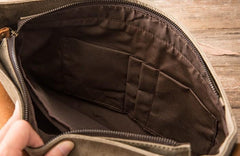Leather Canvas Messenger Bags for men Vintage Shoulder Bag for men - imessengerbags