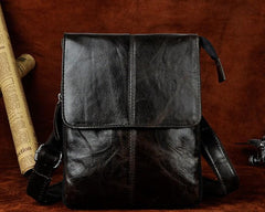 Mens Leather Small COURIER BAG Side Bag Waist Pouch Holster Belt Case Belt Pouch for Men - imessengerbags