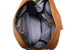 Leather Brown Mens Backpacks Cool Travel Backpack Laptop Backpack for men