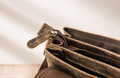 Small Leather Vintage Mens Cool Messenger Bags Shoulder Bags  for Men