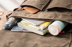 best courier bags Waxed Canvas Messenger Bag Mens WaterProof Canvas Messenger Bag 13'' Laptop Messenger Bag