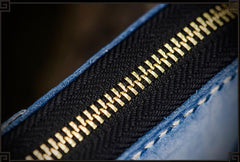 Handmade Leather Mens Chain Biker Wallet Cool Leather Wallet Long Clutch Wallets for Men