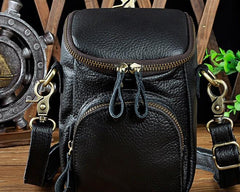 Leather Mens Cell Phone Holster Belt Pouch Mens Side Bag Shoulder Bag for Men