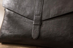 Small Leather Black Mens Cool Messenger Bags Shoulder Bags  for Men - imessengerbags