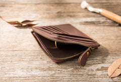 Leather Mens Slim Card Holder Front Pocket Wallets Card Wallets for Men - imessengerbags