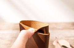 Leather Mens Card Holders Slim Front Pocket Wallet Card Wallet for Men - imessengerbags
